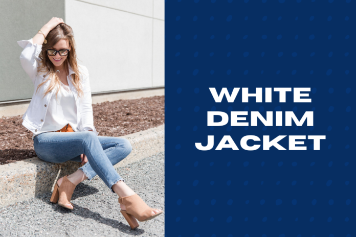 Wearing a womens white denim jacket just right