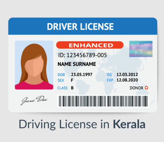 Application Form For The Renewal Of Driver licence In Kerala driving license in kerala