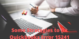 Some Strategies to fix Quickbooks Error 15241 Error 15241