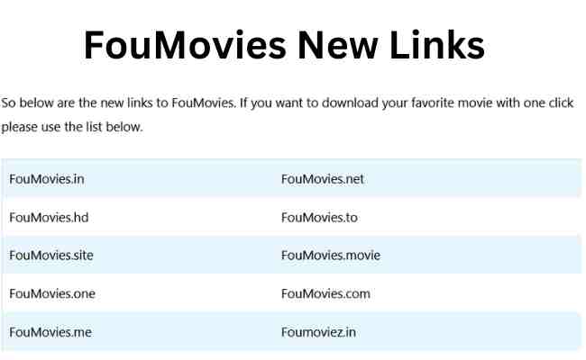 FouMovies New Links