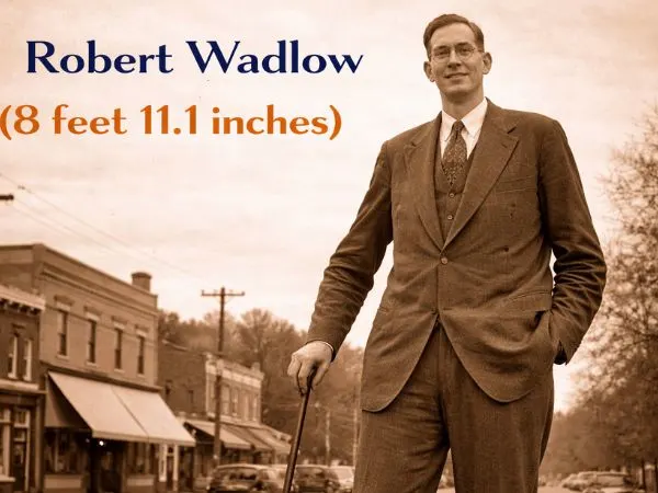 Robert Wadlow (8 feet 11.1 inches)