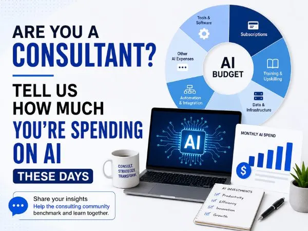 Are you a consultant? Tell us how much you're spending on AI these days
